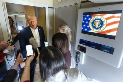 Trump insulta a periodista que pregunta sobre Epstein