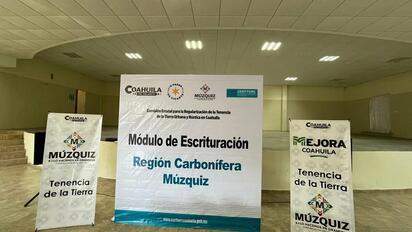 Múzquiz impulsa sexto módulo de escrituración para familias