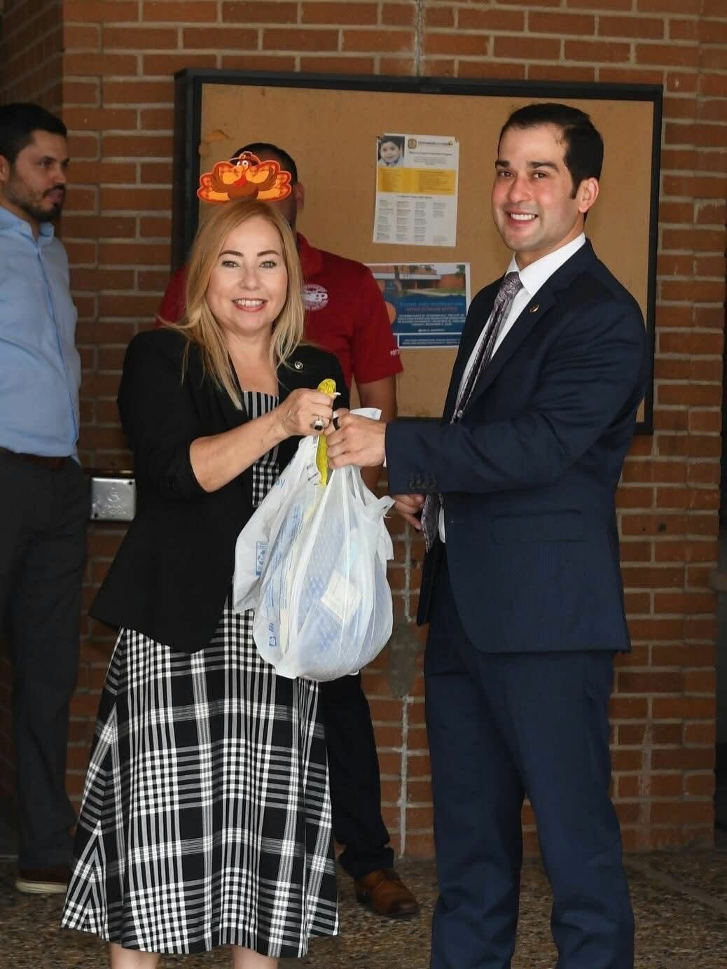 Entrega anual de pavos