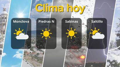 Clima en Coahuila: cielos variables y ambiente caluroso