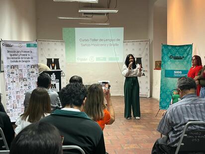 Impulsan inclusión con talleres de señas y braille