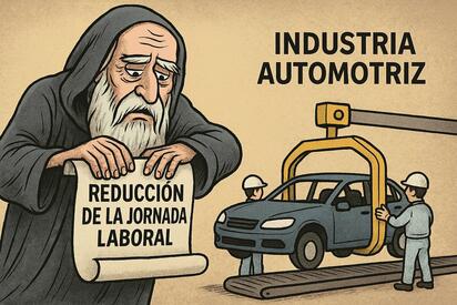 Caricatura editorial - Productividad en riesgo