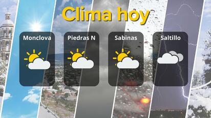 Clima en Coahuila: condiciones parcialmente nubosas y neblina en la región