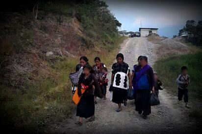 Familias desplazadas regresan a su hogar en Chenalhó, Chiapas