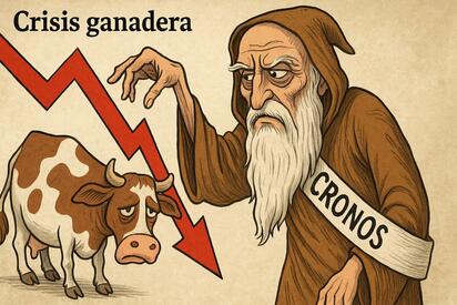Caricatura editorial - Carne más cara, campo en crisis