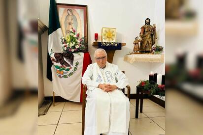 Sacerdote Gilberto Almaraz cumple 62 años de ministerio