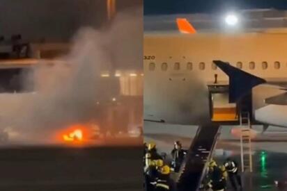 Incendio provoca desalojo de pasajeros en avión de Latam en aeropuerto de Brasil