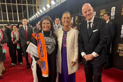 Sheinbaum llega a sorteo del Mundial 2026 en Washington