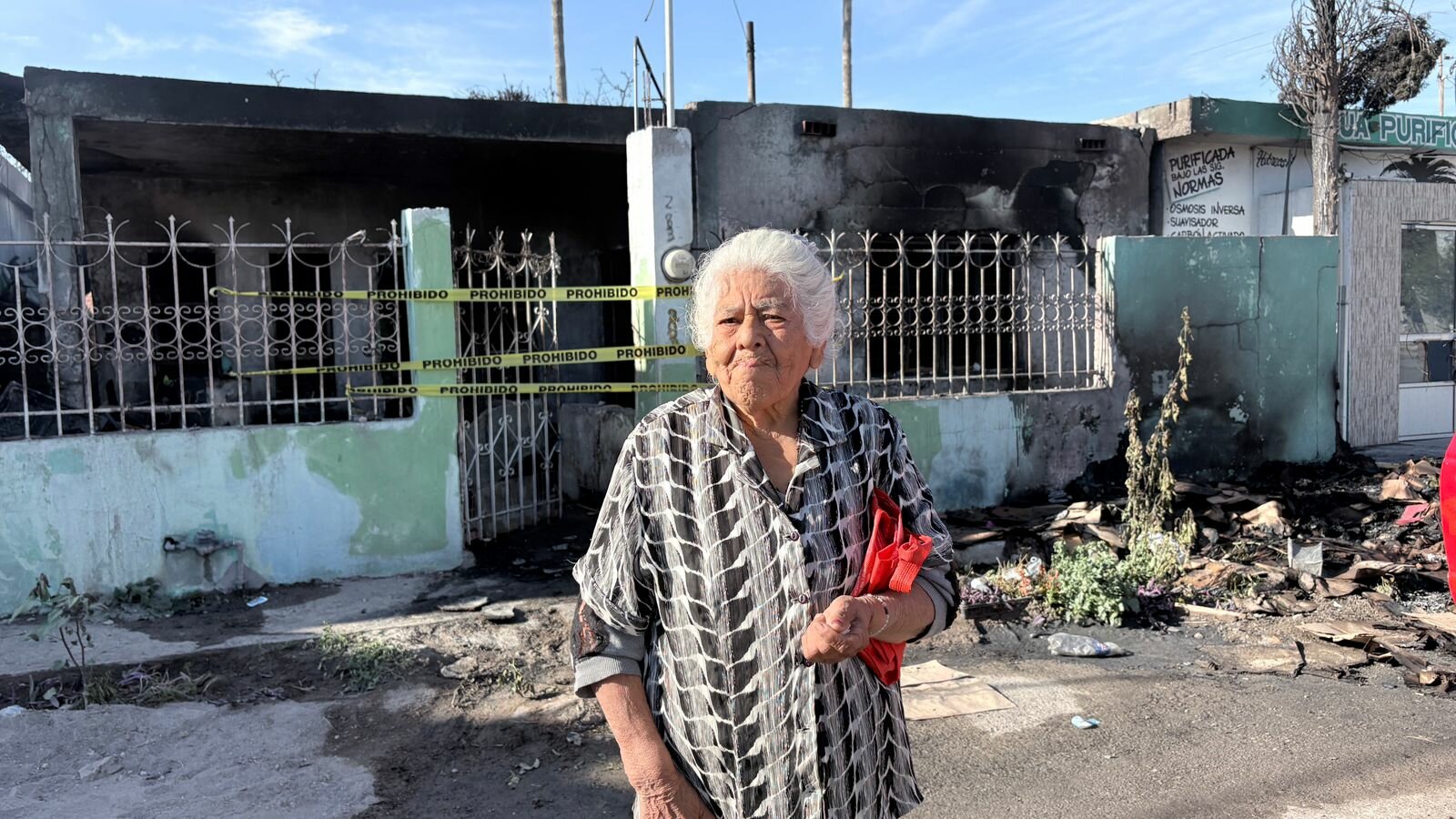 El fuego que se llevó la vida de doña Emma