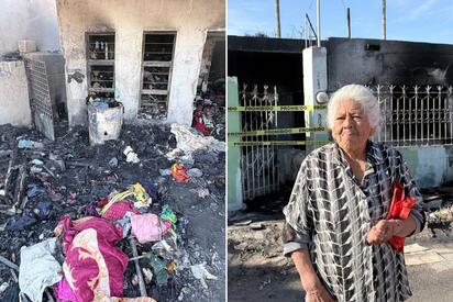 El fuego que se llevó la vida de doña Emma