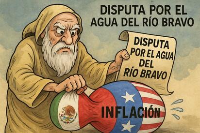 Caricatura editorial – El agua que falta… y el conflicto que crece