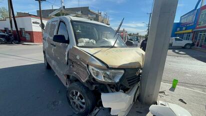 Choque en Alejo González y Monterrey deja daños materiales y sin lesionados graves