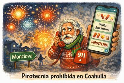 Caricatura editorial - Venta clandestina, riesgo a la vista