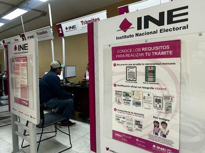 Aumentan trámites de credencial en INE Monclova