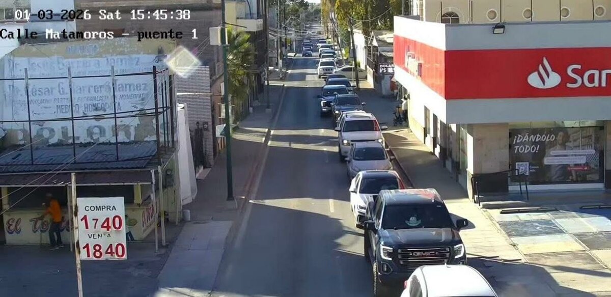Aumenta tráfico vehicular en cruce Piedras Negras–Eagle Pass