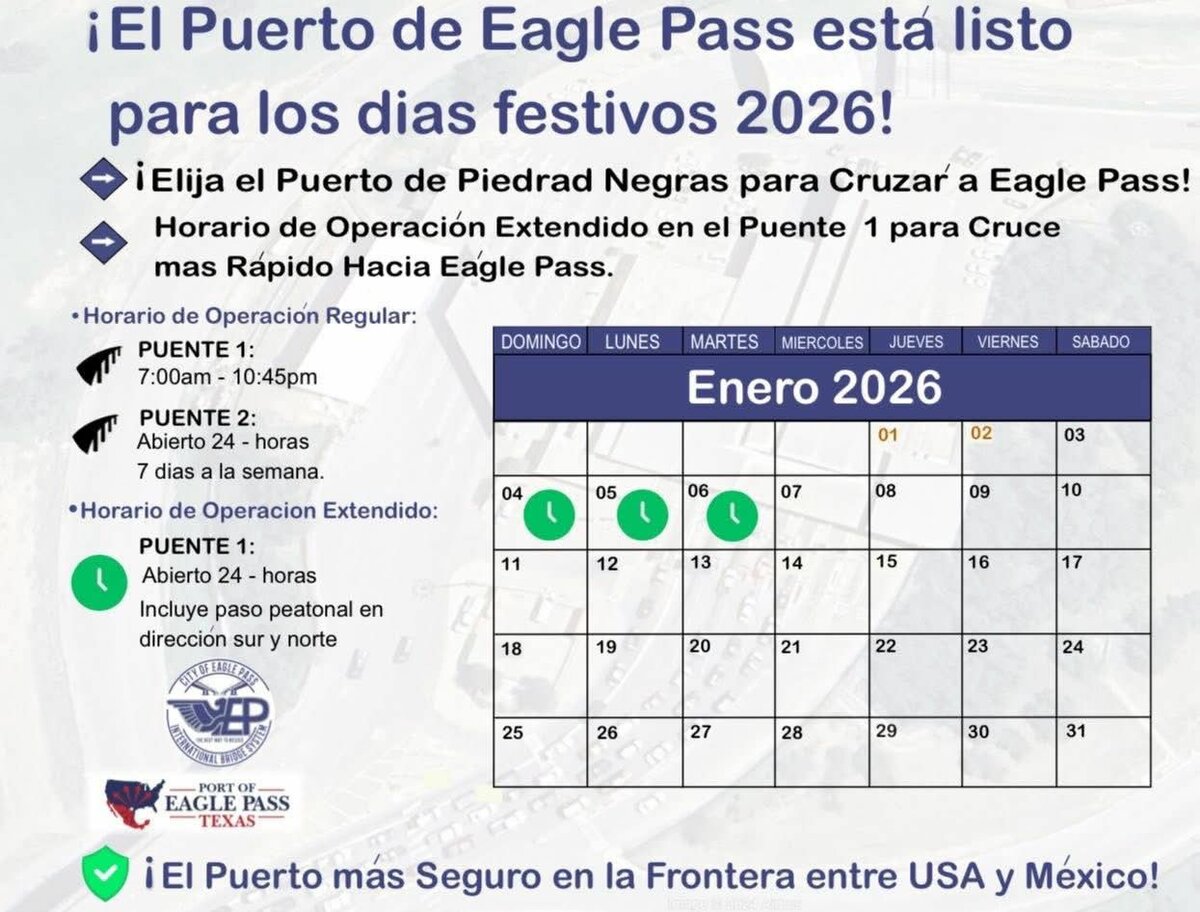 Puente Internacional Uno operará 24 horas por retorno de paisanos