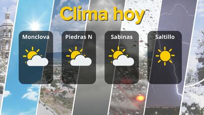 Clima estable y temperaturas cálidas este 7 de enero en Coahuila