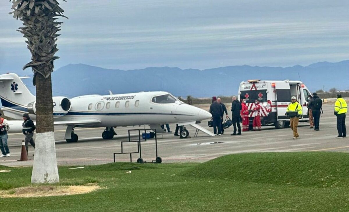 Margarita es trasladada en avión a hospital de California