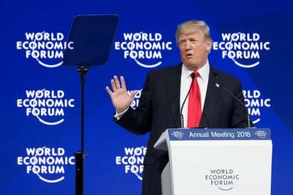Trump asistirá al Foro de Davos con delegación histórica