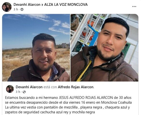 Buscan a hombre desaparecido en Monclova