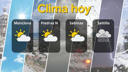 Clima en Coahuila: nubes, claros y viento moderado