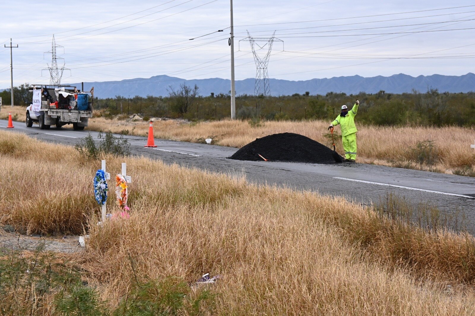 rehabilitación en la carretera