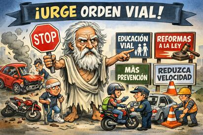 Caricatura editorial - La imprudencia también deja huella