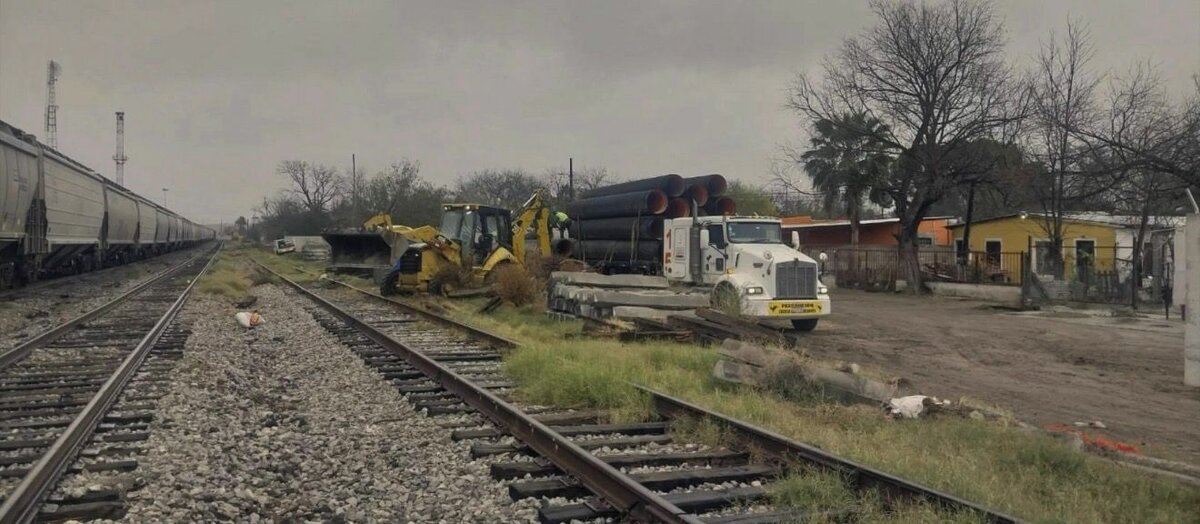 Barda de Ferromex en Piedras Negras