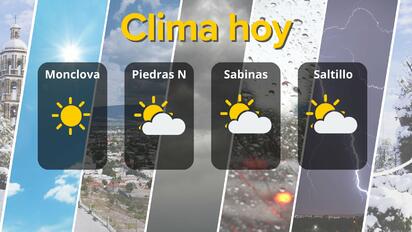 Cielo soleado y nubes dispersas marcan el clima en Coahuila