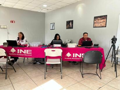 Último día del INE en Nueva Rosita