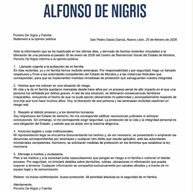 Poncho de Nigris