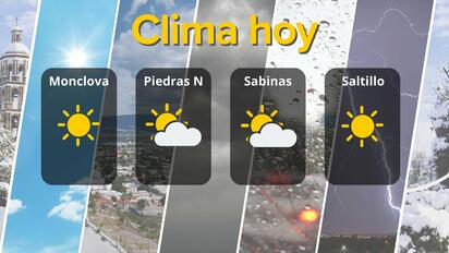Coahuila hoy: Máximas de hasta 33°C y sensación térmica agradable
