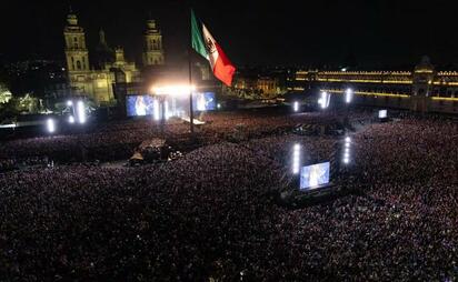 Shakira rompe récord de asistencia a un concierto masivo en el Zócalo