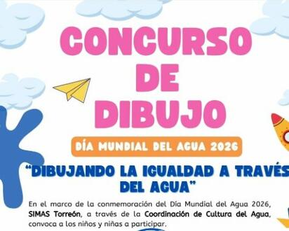 SIMAS Torreón lanza concurso de dibujo infantil 'Dibujando la Igualdad a través del Agua'