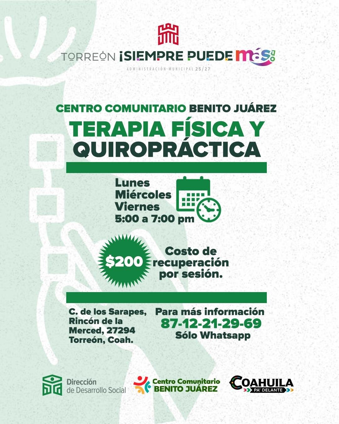 terapia física y quiropráctica