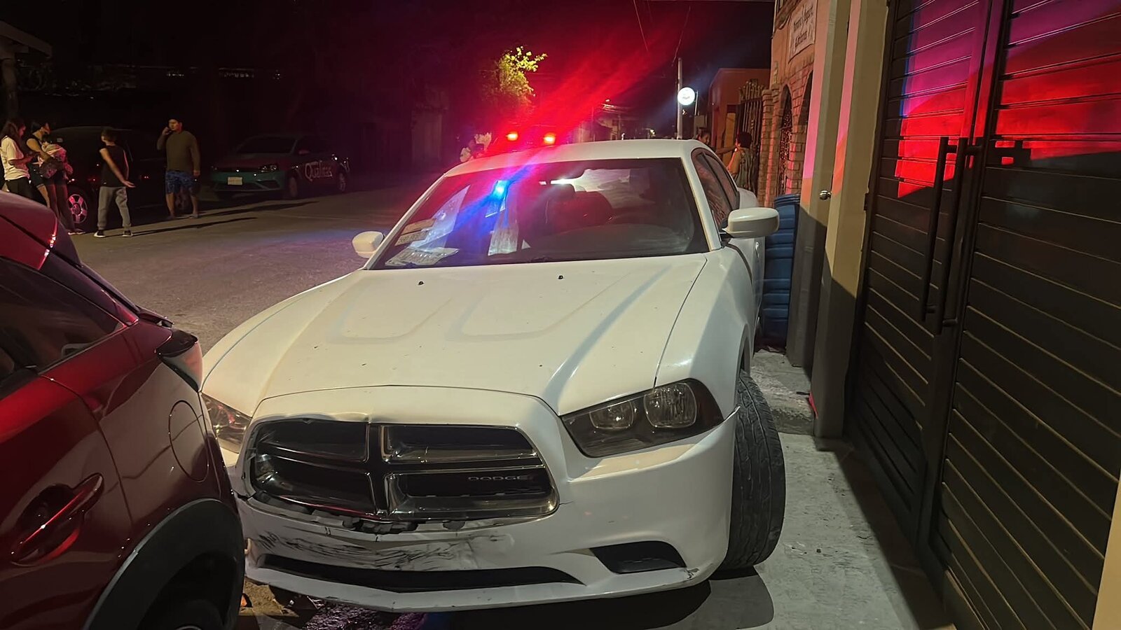 accidente : el percance ocurrió inicialmente sobre la calle Anáhuac.