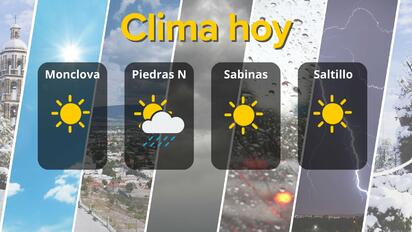 Condiciones meteorológicas hoy: Sol y vientos fuertes en Coahuila