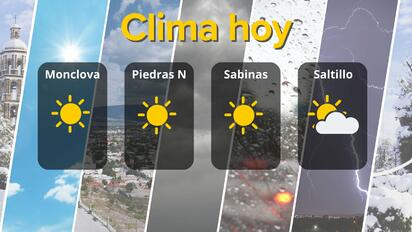 Temperaturas agradables con rachas de viento moderadas y fuertes hoy en Coahuila