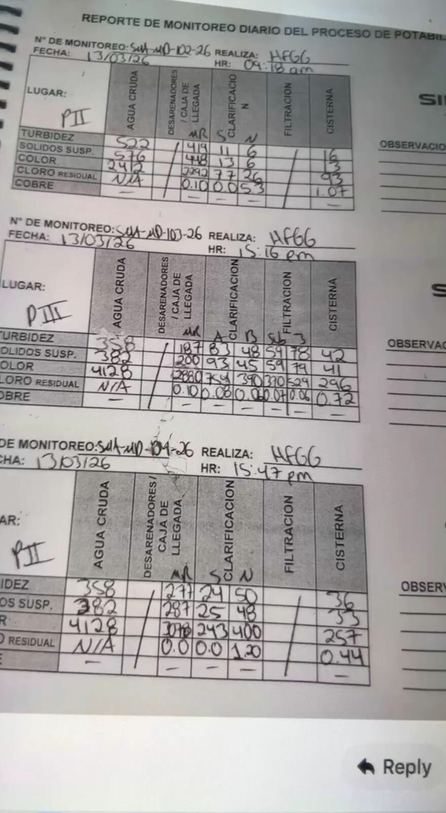 Agua potable en Piedras Negras, bajo revisión