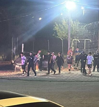Riña en campos de fútbol deja tres detenidos en la colonia San Luis