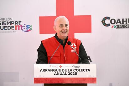 Román Alberto Cepeda arranca la Colecta Anual 2026 de la Cruz Roja en Torreón