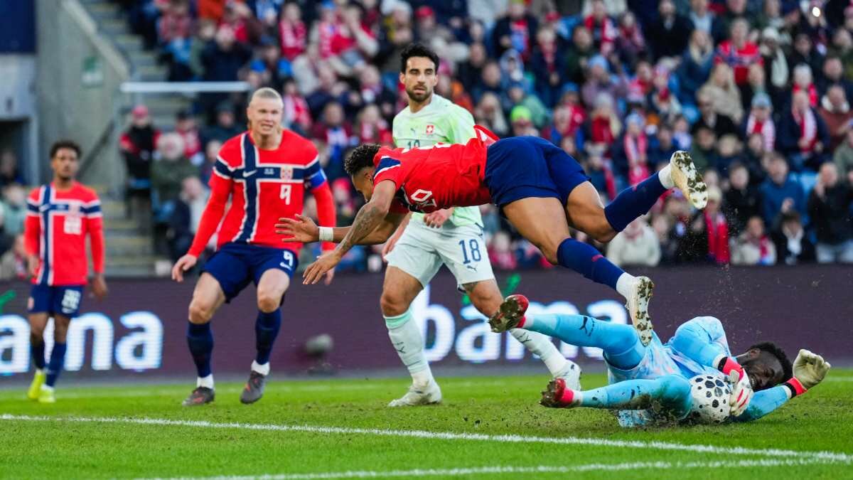 Noruega y Suiza empatan 0-0 en amistoso; Haaland no anota tras 11 partidos