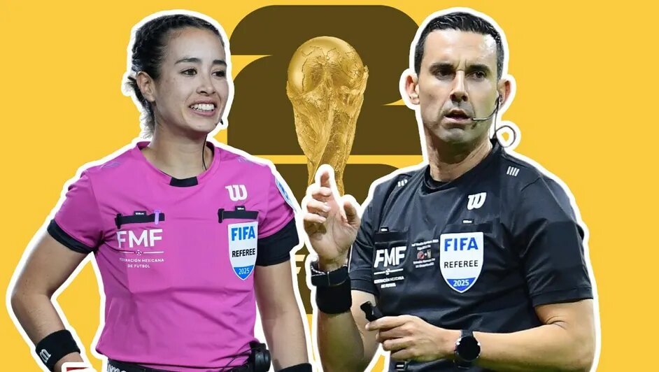 Katia Itzel García y César Ramos representarán a México en el arbitraje del Mundial 2026