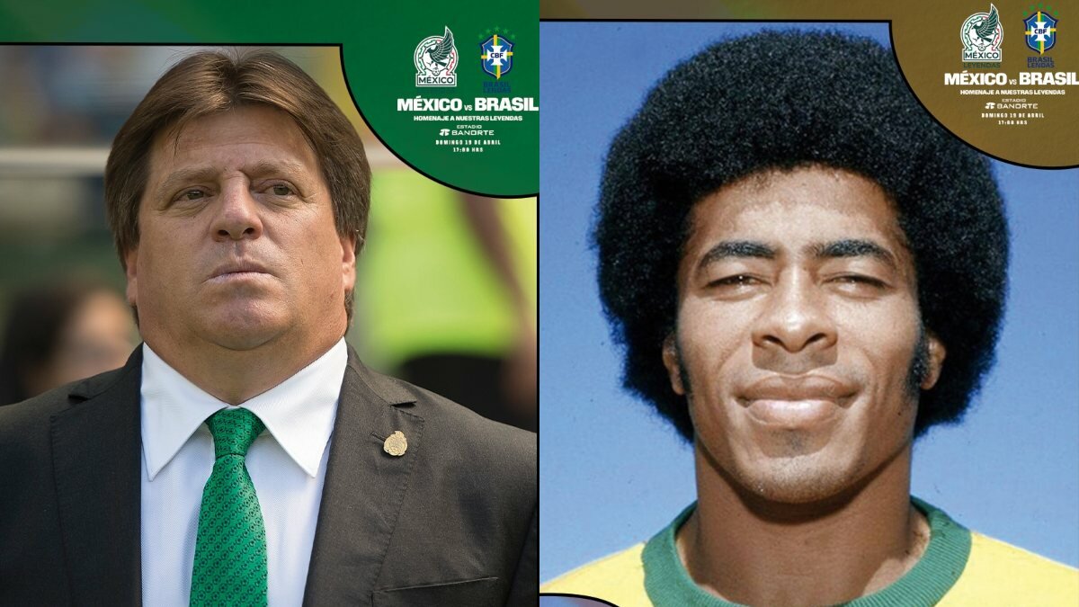 'Piojo' Herrera y Jairzinho dirigirán el partido de Leyendas México vs Brasil