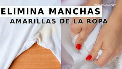 ¿Cómo eliminar manchas amarillas de la ropa blanca?
