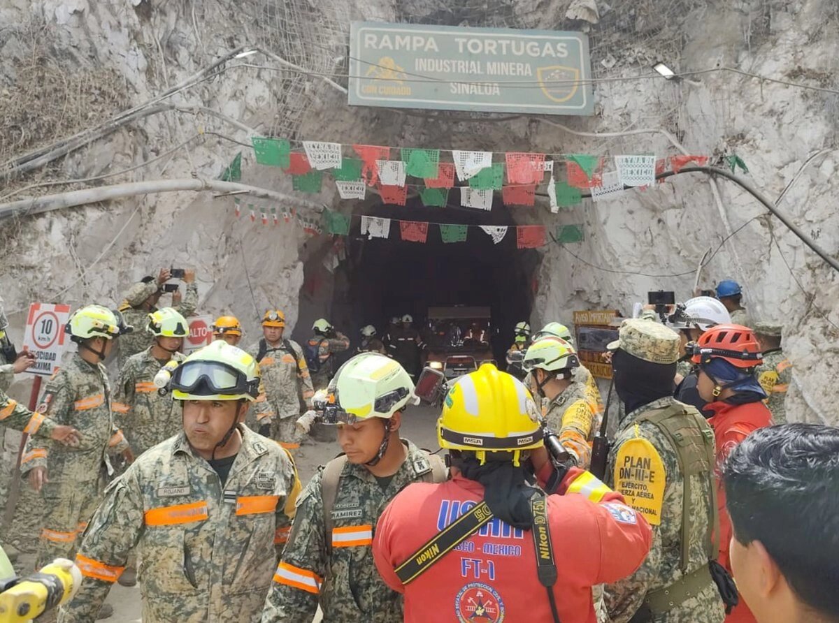 Autoridades intensifican búsqueda de minero en mina Santa Fe en Sinaloa