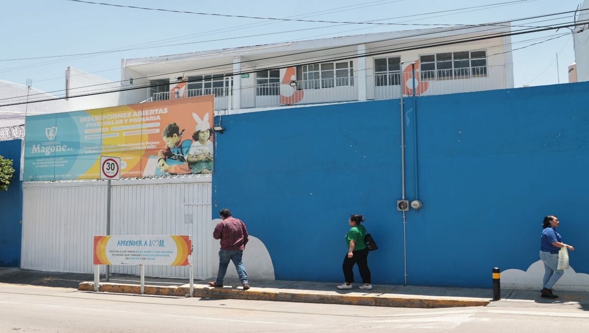 Padres denuncian cuarto oculto en preescolar Carrusel Magone en Puebla