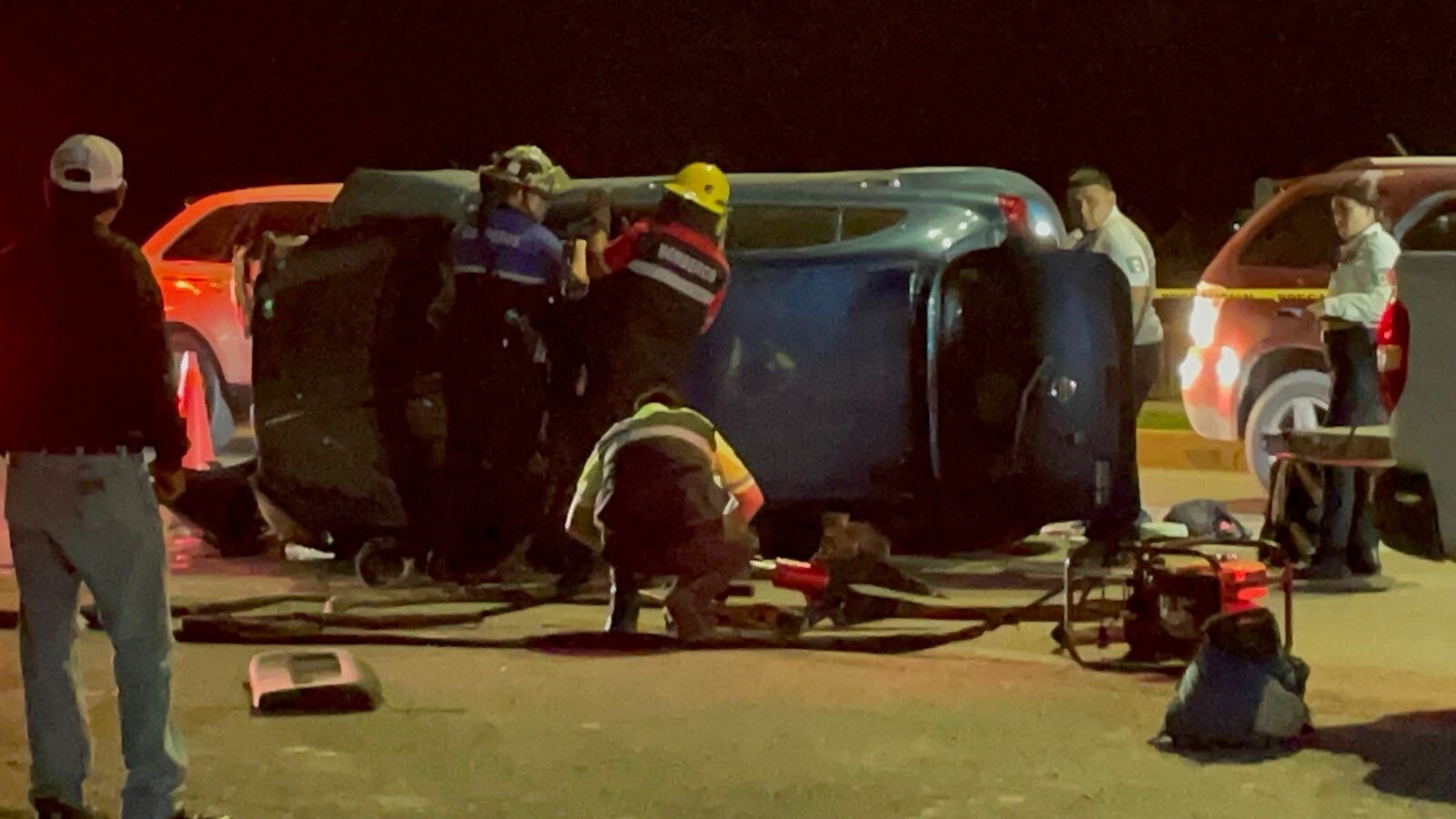 accidente : Los hechos ocurrieron a escasos metros del puente con dirección a Villa de Fuente.