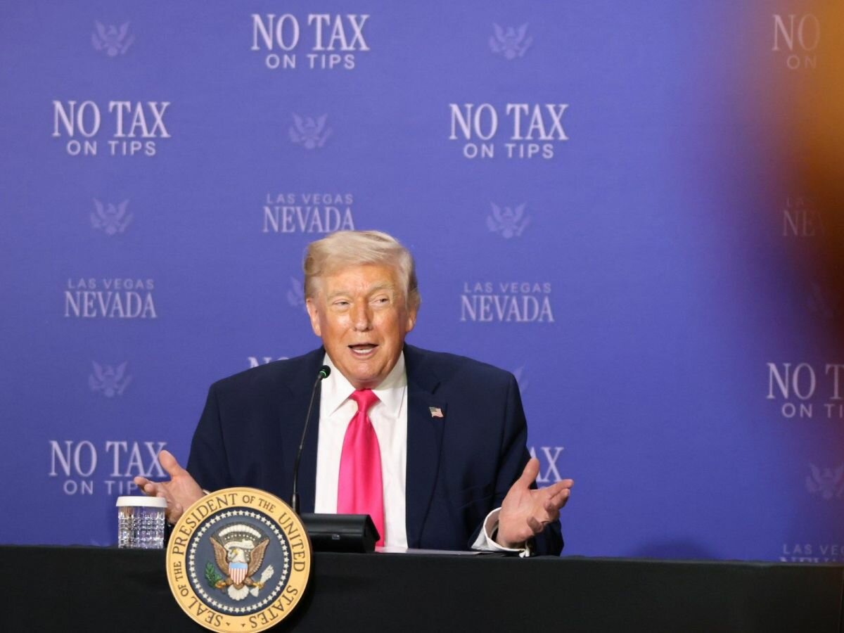 Trump impulsa propuesta para eliminar impuestos a propinas en Las Vegas