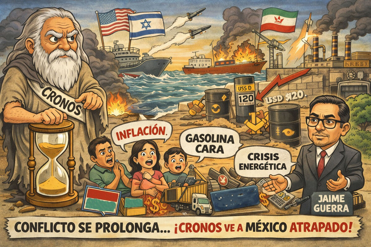 Caricatura Editorial... “Conflicto mundial, bolsillo mexicano afectado”